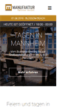 Mobile Screenshot of manufaktur-mannheim.de